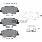 Textar | Bremsbelagsatz, Scheibenbremse | 2222701 Textar | Bremsbelagsatz, Scheibenbremse | 2222701