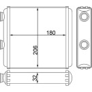 Mahle | Wärmetauscher, Innenraumheizung | AH 81 000S