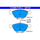 ATE | Bremsbelagsatz, Scheibenbremse | 13.0460-7181.2 ATE | Bremsbelagsatz, Scheibenbremse | 13.0460-7181.2