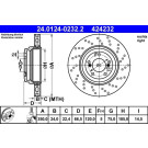 ATE | Bremsscheibe | 24.0124-0232.2