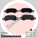 Zimmermann | Bremsbelagsatz, Scheibenbremse | 25983.180.1 Zimmermann | Bremsbelagsatz, Scheibenbremse | 25983.180.1