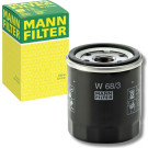 MANN-FILTER W 68/3 Ölfilter 3/4-16 UNF, mit einem Rücklaufsperrventil, Anschraubfilter