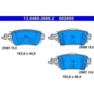 ATE | Bremsbelagsatz, Scheibenbremse | 13.0460-2600.2