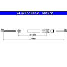 ATE | Seilzug, Feststellbremse | 24.3727-1072.2