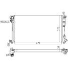 NRF | Kühler, Motorkühlung | 509510A