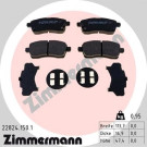 Zimmermann | Bremsbelagsatz, Scheibenbremse | 22824.150.1 Zimmermann | Bremsbelagsatz, Scheibenbremse | 22824.150.1
