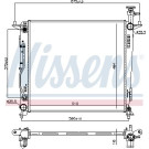 Nissens | Kühler, Motorkühlung | 606428