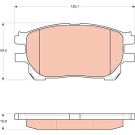 TRW | Bremsbelagsatz, Scheibenbremse | GDB3414 TRW | Bremsbelagsatz, Scheibenbremse | GDB3414