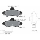 Textar | Bremsbelagsatz, Scheibenbremse | 2341008 Textar | Bremsbelagsatz, Scheibenbremse | 2341008