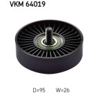 SKF | Umlenk-/Führungsrolle, Keilrippenriemen | VKM 64019