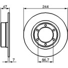 BOSCH | Bremsscheibe | 0 986 478 050