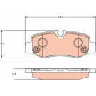 TRW | Bremsbelagsatz, Scheibenbremse | GDB2102 TRW | Bremsbelagsatz, Scheibenbremse | GDB2102