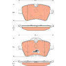 TRW | Bremsbelagsatz, Scheibenbremse | GDB1712 TRW | Bremsbelagsatz, Scheibenbremse | GDB1712