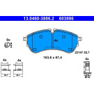ATE | Bremsbelagsatz, Scheibenbremse | 13.0460-3886.2 ATE | Bremsbelagsatz, Scheibenbremse | 13.0460-3886.2