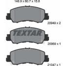 Textar | Bremsbelagsatz, Scheibenbremse | 2094901 Textar | Bremsbelagsatz, Scheibenbremse | 2094901