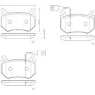 Brembo | Bremsbelagsatz, Scheibenbremse | P 23 184