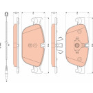 TRW | Bremsbelagsatz, Scheibenbremse | GDB1889 TRW | Bremsbelagsatz, Scheibenbremse | GDB1889
