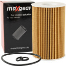 MAXGEAR 26-0735 Ölfilter mit Dichtung, mit Dichtungen, Filtereinsatz