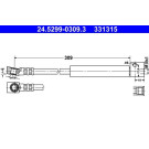 ATE | Bremsschlauch | 24.5299-0309.3