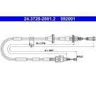 ATE | Seilzug, Kupplungsbetätigung | 24.3728-2001.2