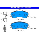 ATE | Bremsbelagsatz, Scheibenbremse | 13.0460-3869.2 ATE | Bremsbelagsatz, Scheibenbremse | 13.0460-3869.2