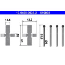 ATE | Zubehörsatz, Scheibenbremsbelag | 13.0460-0038.2