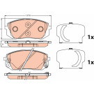 TRW | Bremsbelagsatz, Scheibenbremse | GDB3647