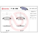 Brembo | Bremsbelagsatz, Scheibenbremse | P 85 098 Brembo | Bremsbelagsatz, Scheibenbremse | P 85 098
