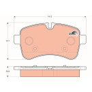 TRW | Bremsbelagsatz, Scheibenbremse | GDB1748