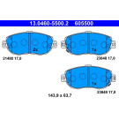 ATE | Bremsbelagsatz, Scheibenbremse | 13.0460-5500.2 ATE | Bremsbelagsatz, Scheibenbremse | 13.0460-5500.2