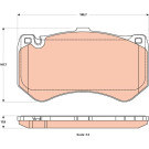 TRW | Bremsbelagsatz, Scheibenbremse | GDB1907 TRW | Bremsbelagsatz, Scheibenbremse | GDB1907
