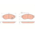 TRW | Bremsbelagsatz, Scheibenbremse | GDB1681
