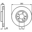 BOSCH | Bremsscheibe | 0 986 478 125