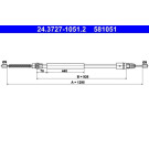 ATE | Seilzug, Feststellbremse | 24.3727-1051.2