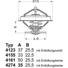 Wahler | Thermostat, Kühlmittel | 4274.82D