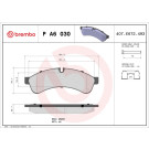 Brembo | Bremsbelagsatz, Scheibenbremse | P A6 030 Brembo | Bremsbelagsatz, Scheibenbremse | P A6 030