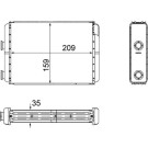 Mahle | Wärmetauscher, Innenraumheizung | AH 60 000S