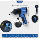 KS Tools | Schlagschrauber (Druckluft) | 1/2 Zoll Druckluft-Schlagschrauber, 1450 Nm | BT160100