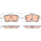 TRW | Bremsbelagsatz, Scheibenbremse | GDB1947