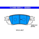 ATE | Bremsbelagsatz, Scheibenbremse | 13.0460-5693.2 ATE | Bremsbelagsatz, Scheibenbremse | 13.0460-5693.2