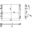 Mahle | Kühler, Motorkühlung | CR 36 000S