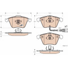 TRW | Bremsbelagsatz, Scheibenbremse | GDB1616 TRW | Bremsbelagsatz, Scheibenbremse | GDB1616