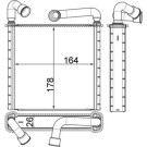 Mahle | Wärmetauscher, Innenraumheizung | AH 253 000S