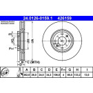 ATE | Bremsscheibe | 24.0126-0159.1