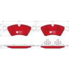 TRW | Bremsbelagsatz, Scheibenbremse | GDB1642DTE TRW | Bremsbelagsatz, Scheibenbremse | GDB1642DTE