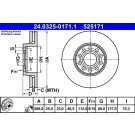 ATE | Bremsscheibe | 24.0325-0171.1