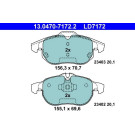 ATE | Bremsbelagsatz, Scheibenbremse | 13.0470-7172.2 ATE | Bremsbelagsatz, Scheibenbremse | 13.0470-7172.2