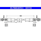 ATE | Bremsschlauch | 83.7849-0419.3