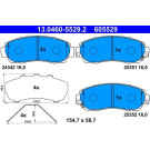 ATE | Bremsbelagsatz, Scheibenbremse | 13.0460-5529.2 ATE | Bremsbelagsatz, Scheibenbremse | 13.0460-5529.2