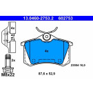 ATE | Bremsbelagsatz, Scheibenbremse | 13.0460-2753.2 ATE | Bremsbelagsatz, Scheibenbremse | 13.0460-2753.2